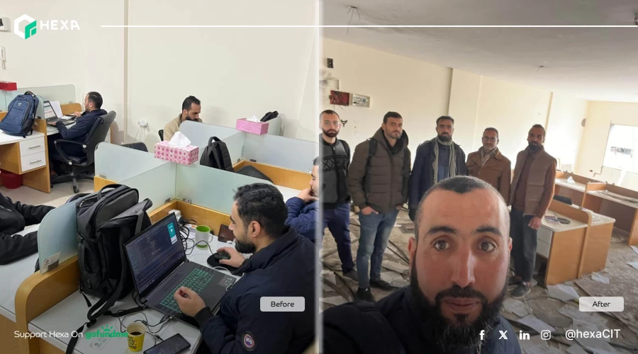 هكسا تطلق حملة تبرعات عبر GoFundMe لدعم استمرار عملها بعد الخسائر الجسيمة في غزة