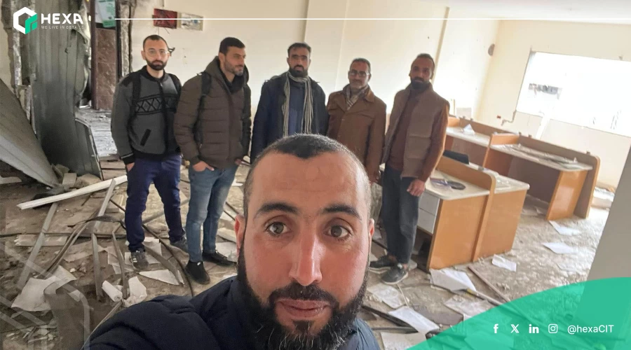 استهداف مقر شركة هكسا لتكنولوجيا المعلومات في غزة ضمن العدوان المتواصل على القطاع