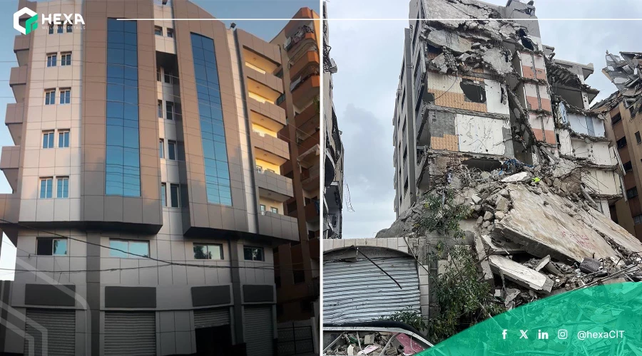 استهداف مقر شركة هكسا لتكنولوجيا المعلومات في غزة ضمن العدوان المتواصل على القطاع