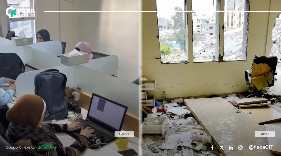 هكسا تطلق حملة تبرعات عبر GoFundMe لدعم استمرار عملها بعد الخسائر الجسيمة في غزة