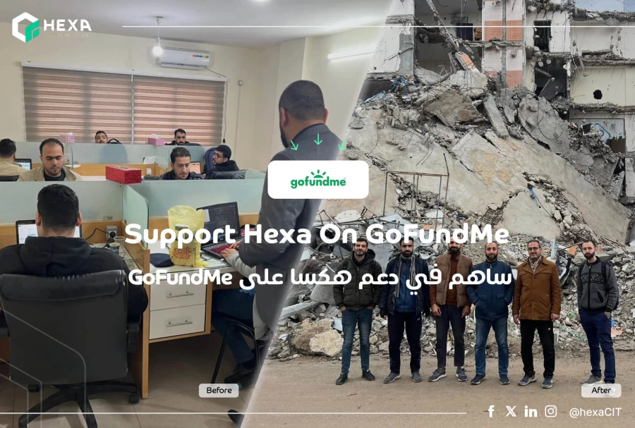 هكسا تطلق حملة تبرعات عبر GoFundMe لدعم استمرار عملها بعد الخسائر الجسيمة في غزة
